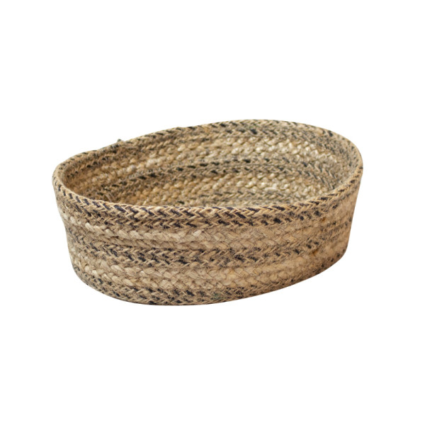 Broodmand ovaal juten 25 x 18 x 8 cm