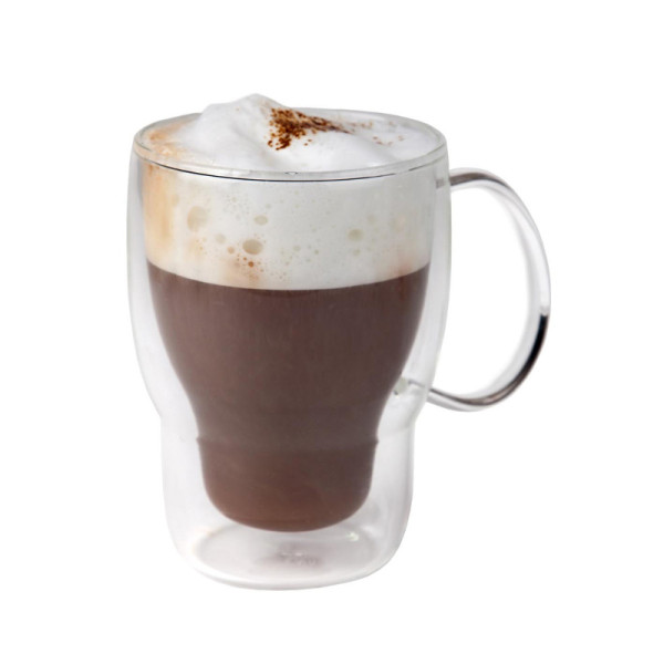 Koffie-theeglas dubbelwandig 400 ml