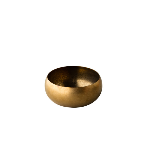 RVS vintage kom goud 11 cm 400ml