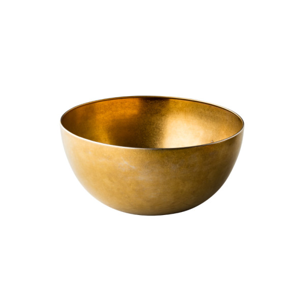 Kom vintage goud 25 cm
