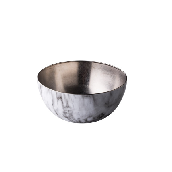 RVS kom vintage marble 25 cm
