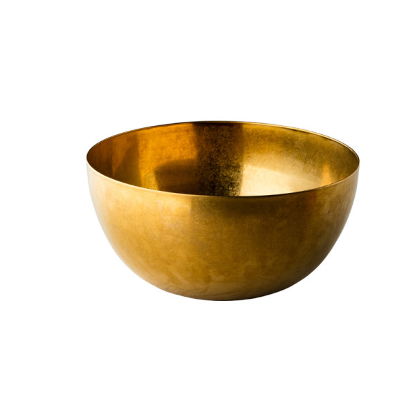 Kom vintage goud 30 cm 8L