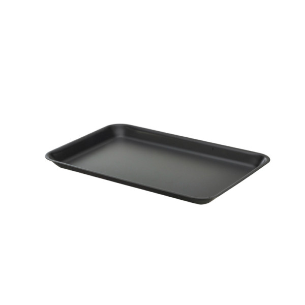 Gegalv. stalen dienblad matzwart 31,5 x 21,5 cm