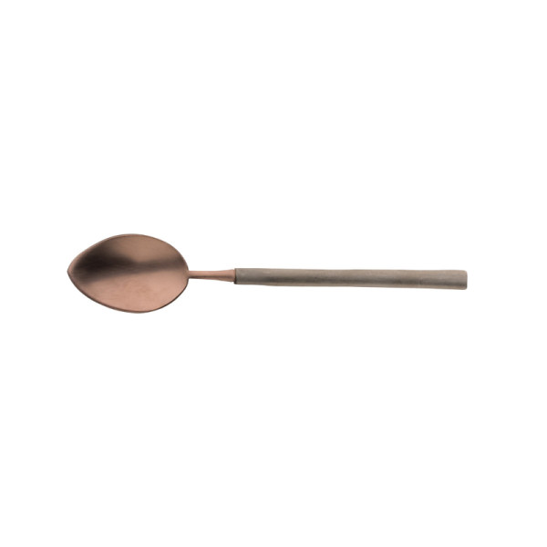 Koffielepel 18/10 mat choco/antraciet 10,3 cm