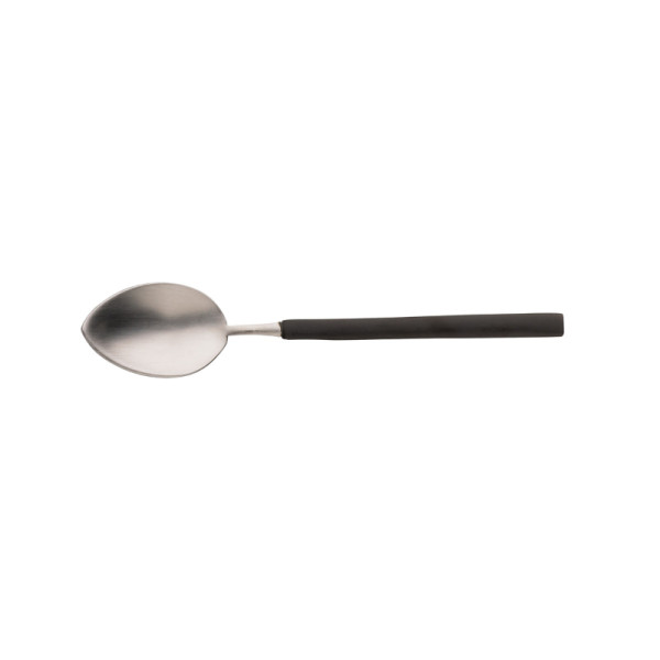 Koffielepel 18/10 vintage/mat zwart 10,3 cm
