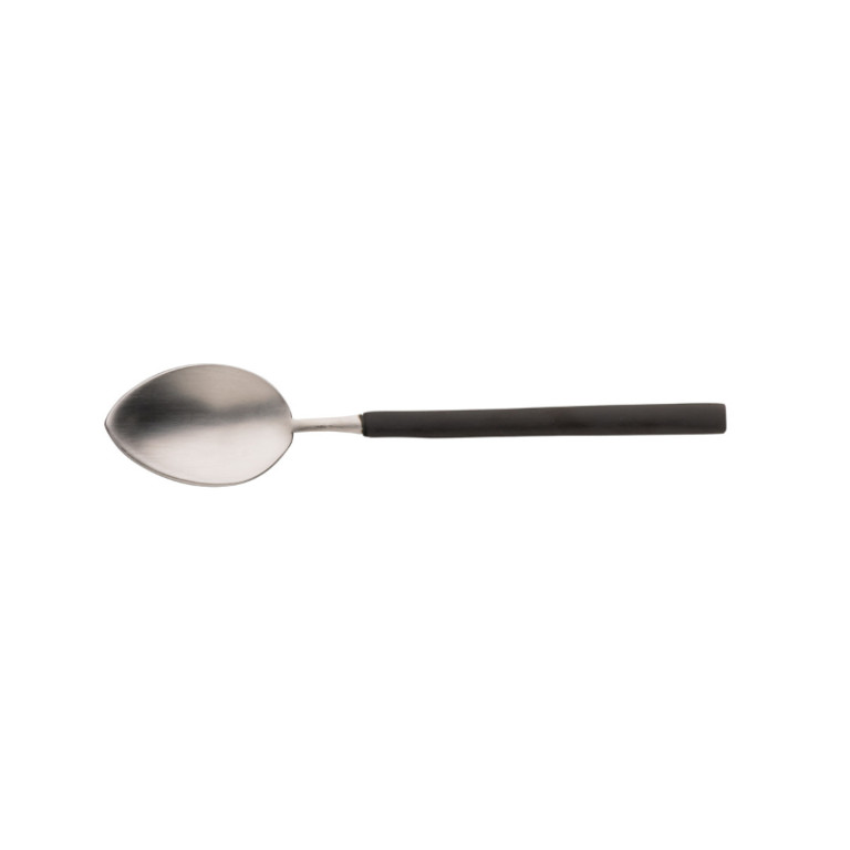 Koffielepel 18/10 vintage/mat zwart 10,3 cm