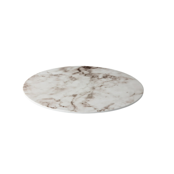 Plateau marmer wit rond 33cm