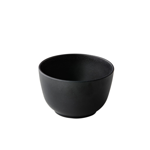 Kom zwart rond 11,3 hoog 7 cm
