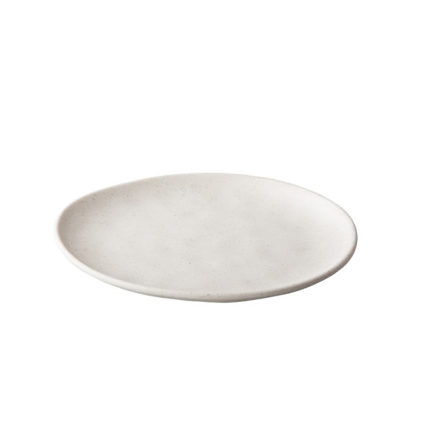 Pebble Cream organisch bord 26,5 cm