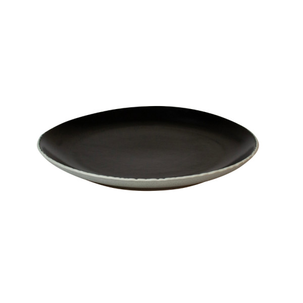 Natura bord zwart 29,5 cm