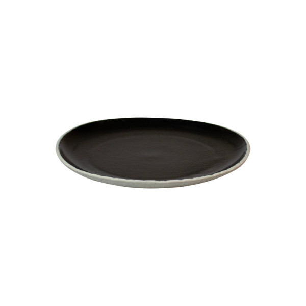 Natura bord zwart 22 cm