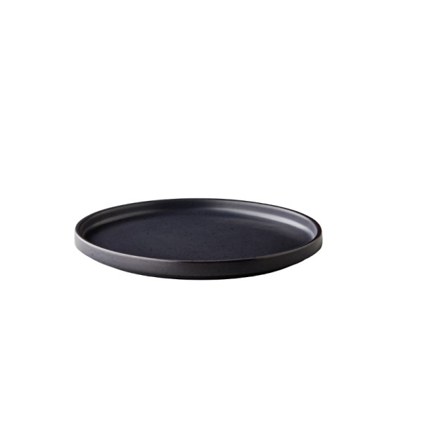 ShApes bord rond opst. rand stapelb. zwart 25,4x3