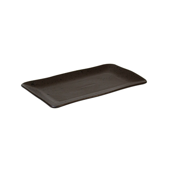 Q Authentic Black Speckle rechth. bord 29x16cm