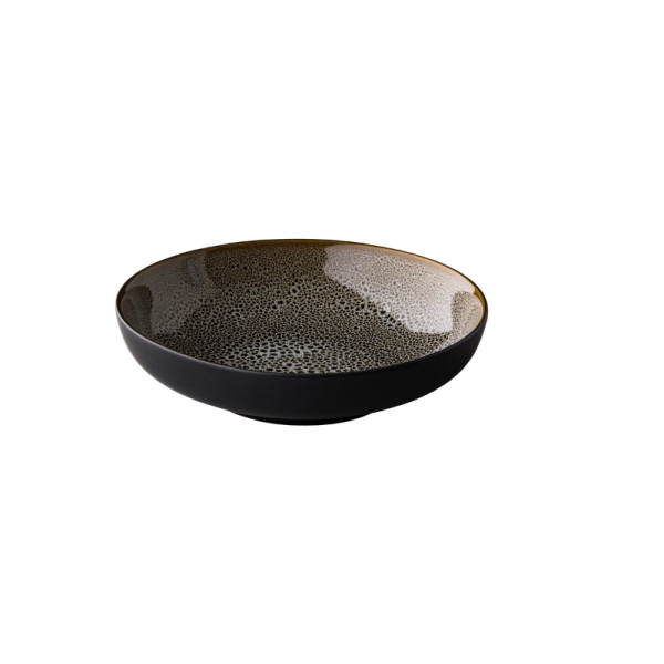 Speckle bord diep reactive grijs 22 cm