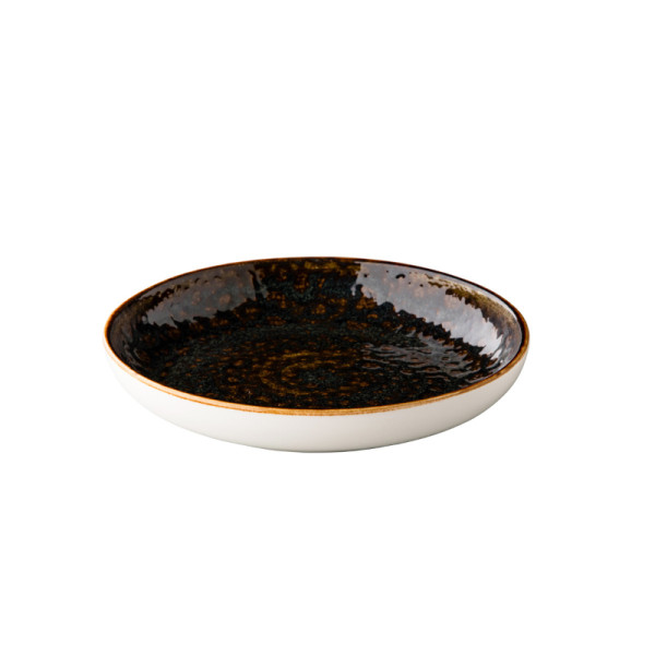 Jersey bord rond diep bruin 23,5 cm