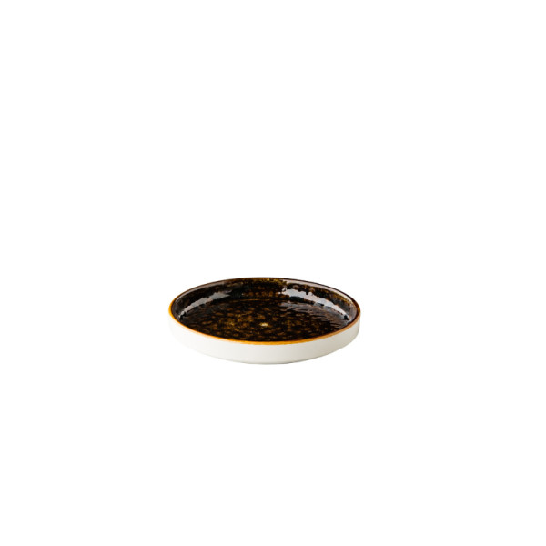 Jersey bord opst. rand stapelbaar bruin 16,2 cm