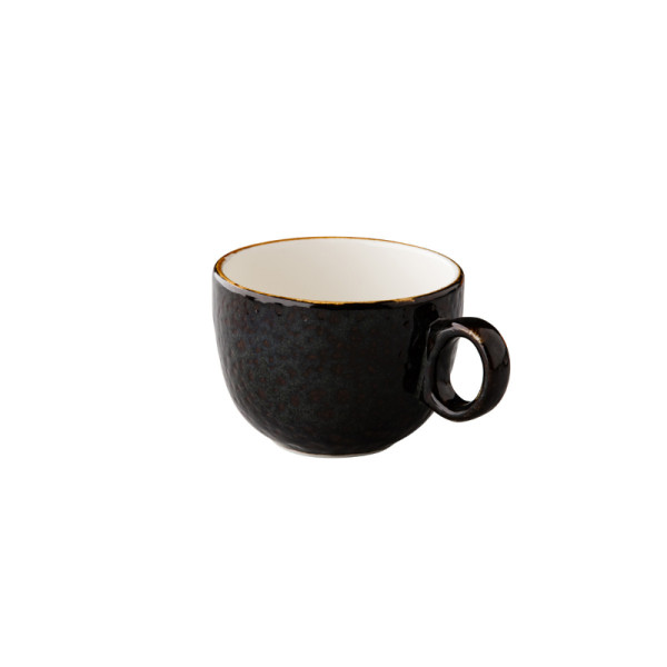 Jersey latte koffiekop stapelbaar bruin 350 ml