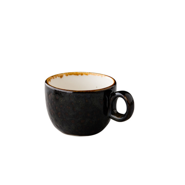 Jersey koffiekop stapelbaar bruin 160 ml