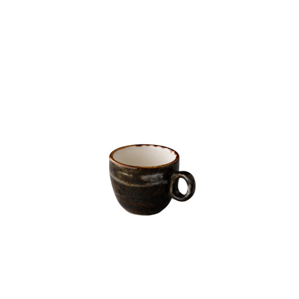 Jersey espresso kop stapelbaar bruin 80 ml