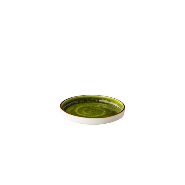 Jersey bord opst. rand stapelbaar groen 16,2 cm