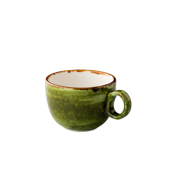 Jersey latte koffiekop stapelbaar groen 350 ml