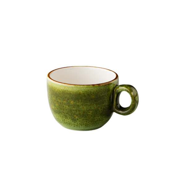 Jersey koffiekop stapelbaar groen 160 ml