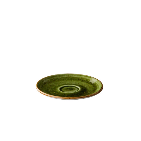 Jersey espressoschotel groen 13 cm