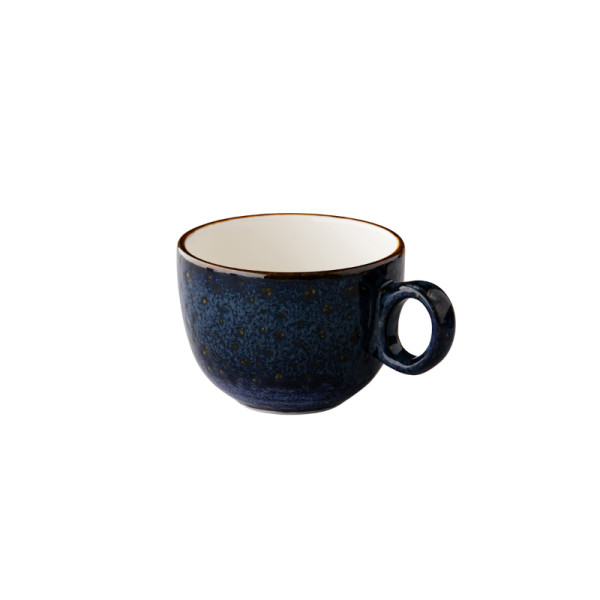 Jersey latte koffiekop stapelbaar blauw 350 ml