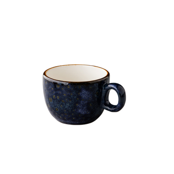 Jersey koffiekop stapelbaar blauw 160 ml
