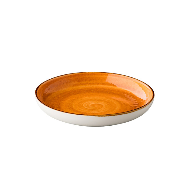 Jersey diep rond bord oranje 23,5 cm