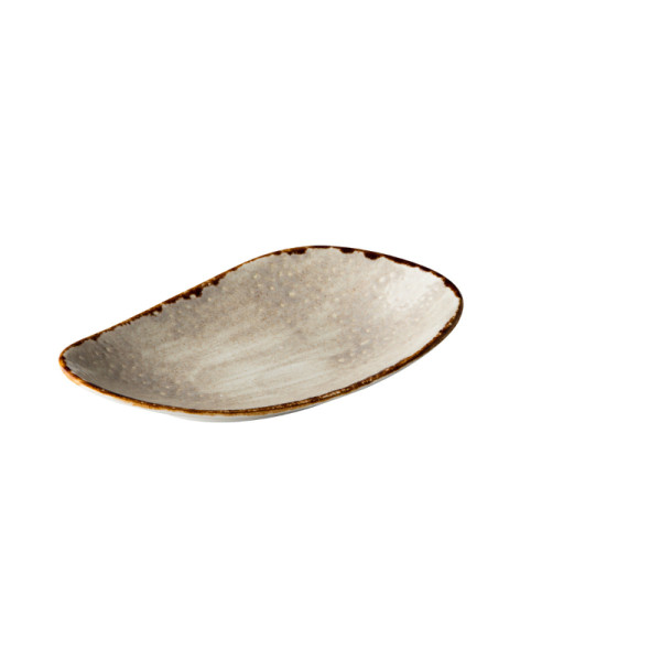 Jersey bord rechthoekig grijs 20,5 cm