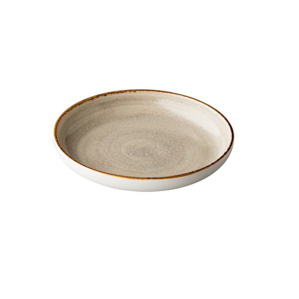Jersey bord rond diep grijs 26,5 cm
