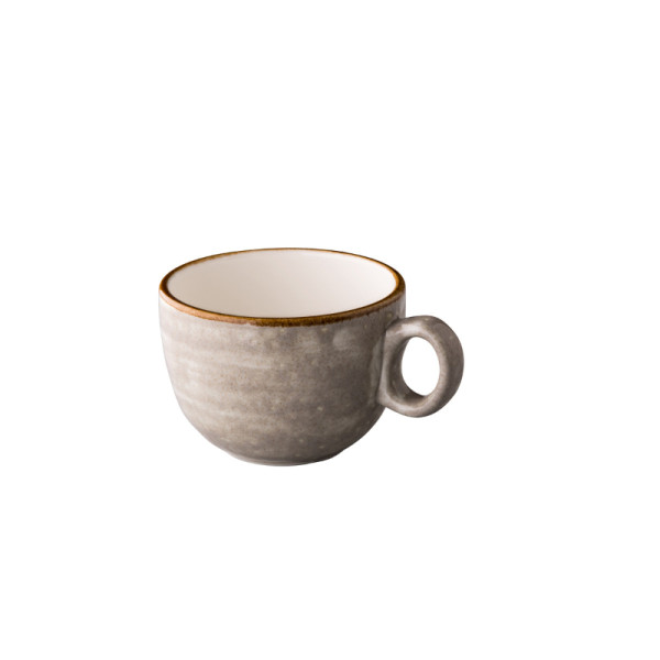 Jersey latte koffiekop stapelbaar grijs 350 ml