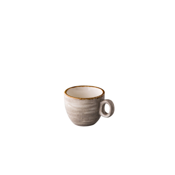 Jersey espresso kop stapelbaar grijs 80 ml