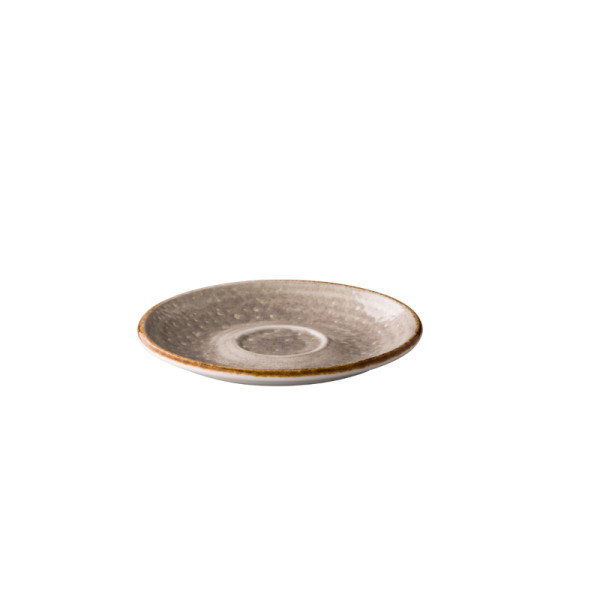 Jersey espressoschotel grijs 13 cm