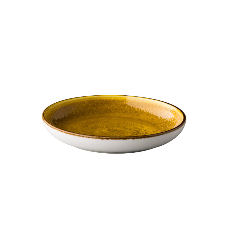 Jersey bord rond diep geel 26,5 cm