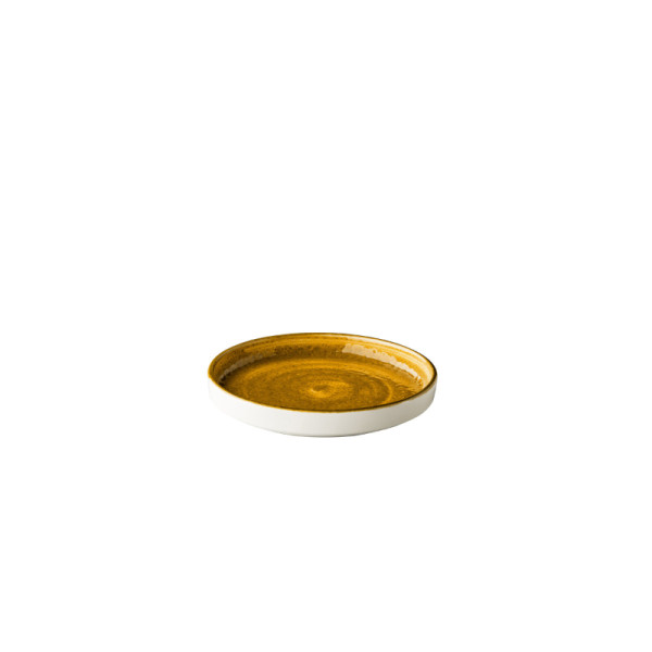 Jersey bord opst. rand stapelbaar geel 16,2 cm