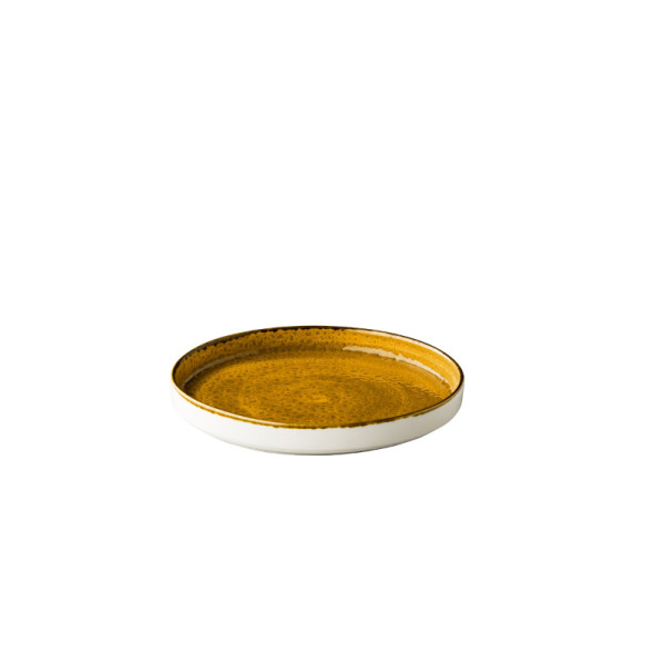 Jersey bord opst. rand stapelbaar geel 20,5 cm