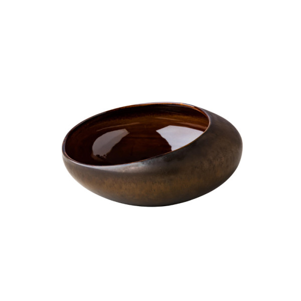 Gold Metallic bord schuin 21 x 8,1 cm