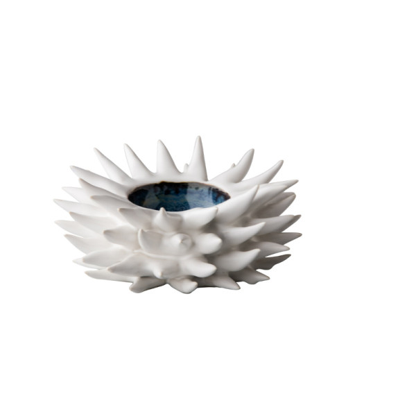 Sea urchin kom wit 21 (8) x 9,5 cm