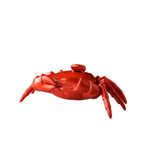 Krab met deksel rood 26 x 17,5 x 6 cm