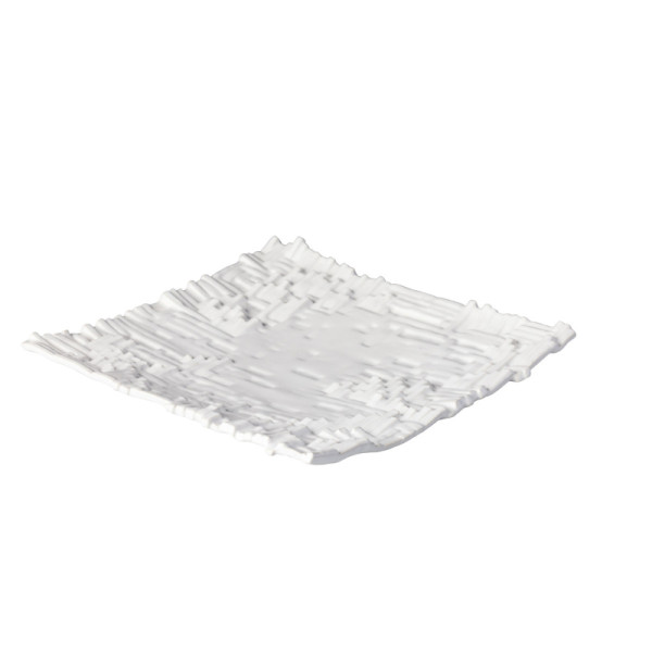 Piano bord vierkant wit 24cm