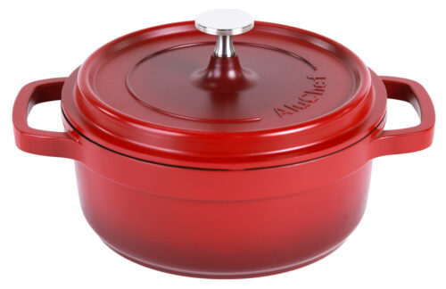 AluChef Cocotte rond - ø200mm - Rood