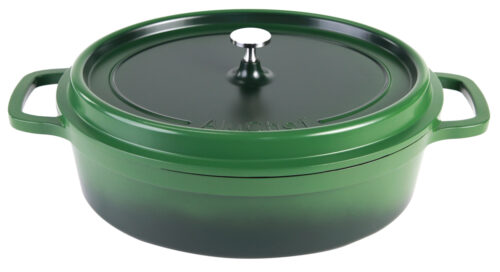 AluChef Cocotte ovaal - 350x290x100mm - Groen