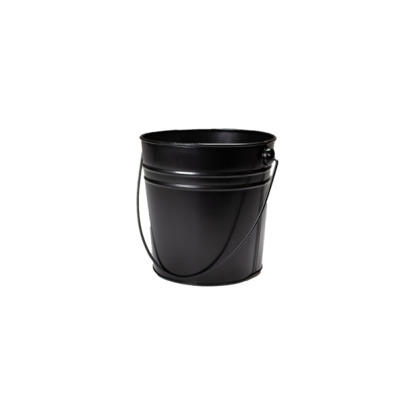 RVS sharing emmer medium zwart 16 cm