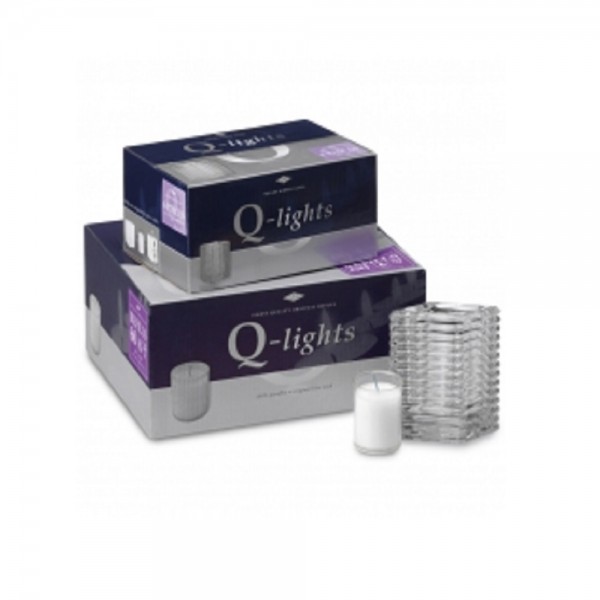 Square Ribbed Glass Transparant (per stuk)