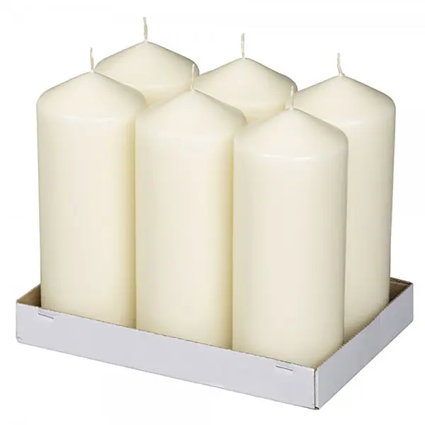Horeca Stompkaars Ivoor 200/80 (6 stuks)