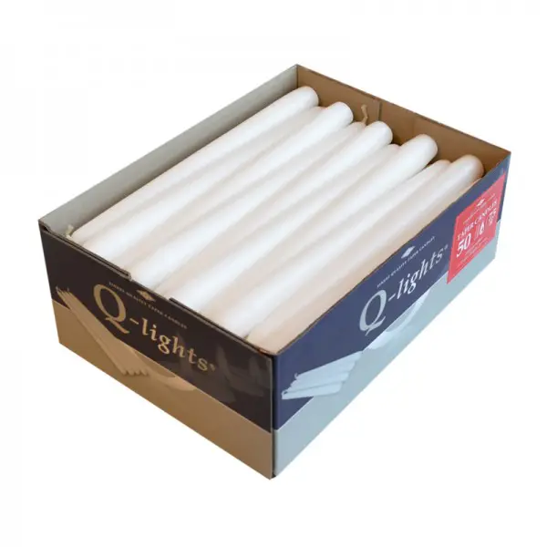Q-Lights Gotische Kaars Wit (100 stuks)