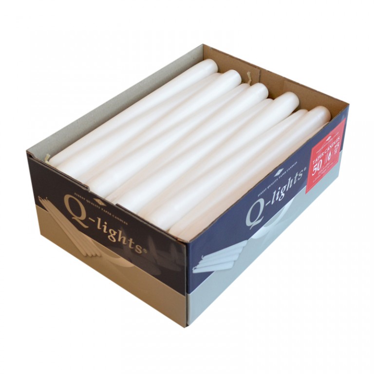Q-Lights Gotische Kaars Wit (100 stuks)
