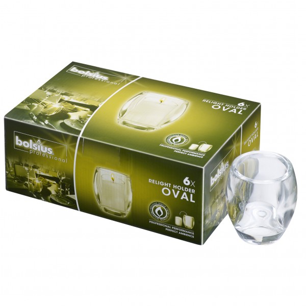 Relight Houder Oval Bolsius (per stuk)